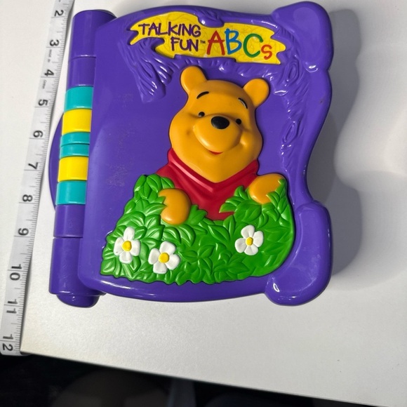 Vintage 1998 Disney Talking Fun ABCs Purple Toy‎ Book - Picture 2 of 16